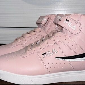 Fila Light Pink High-Top Sneakers